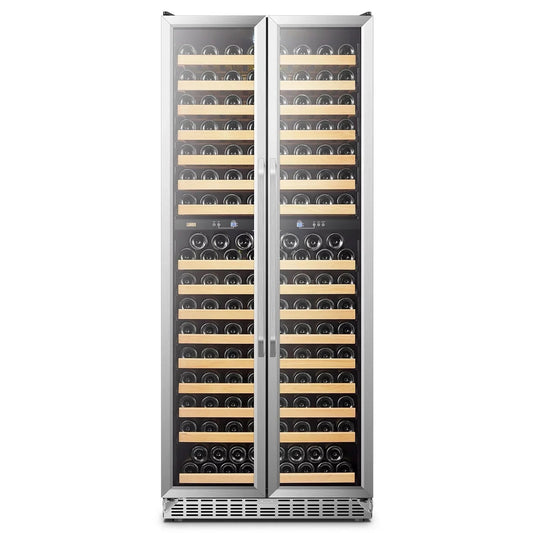 Lanbo 32 Inch 287 Bottle Dual Zone Compressor Freestanding Wine Refrigerator - LW328DD