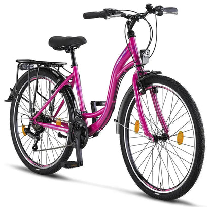 Licorne Urban City Bike, Aluminum Frame, 24.0 Inches/26.0 Inches/28.0 Inches - Stella Premium