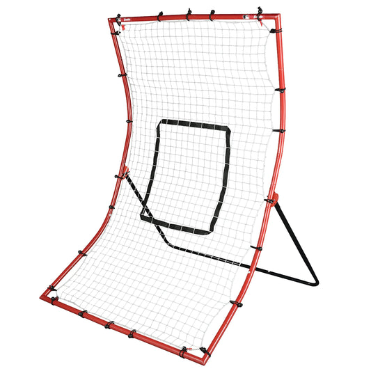 Baseball Rebounder And Pitchback Trainer Net, 65in W x 44in H, 1in Steel Frame