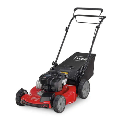22-Inch High-Wheel Self-Propelled Gas Lawn Mower With Front-Wheel Drive And Grass Bag