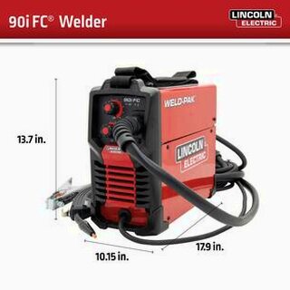 Lincoln Electric Weld-Pak 90i FC Flux-Cored Wire Feed Welder, 120V, 120 Amp, 1/4 in - K5255-1