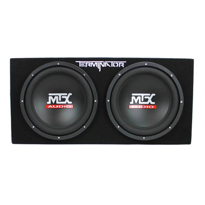 MTX 12in 1200 Watt Dual Car Subwoofer Package With Amplifier And Installation Kit - TNP212D2